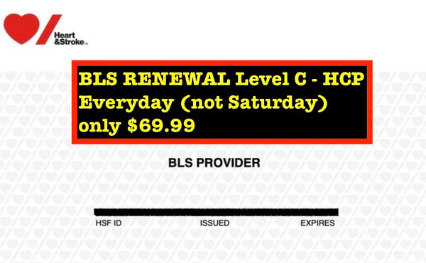 BLS RENEWAL Course (blended)