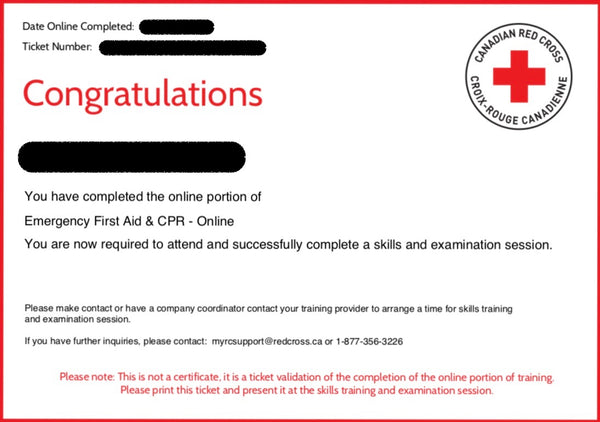 EMERGENCY First Aid Course (BLENDED) w/ CPR/AED