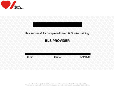 BLS (HCP)CPR/AED Course or BLS RECERT Course (BLENDED)