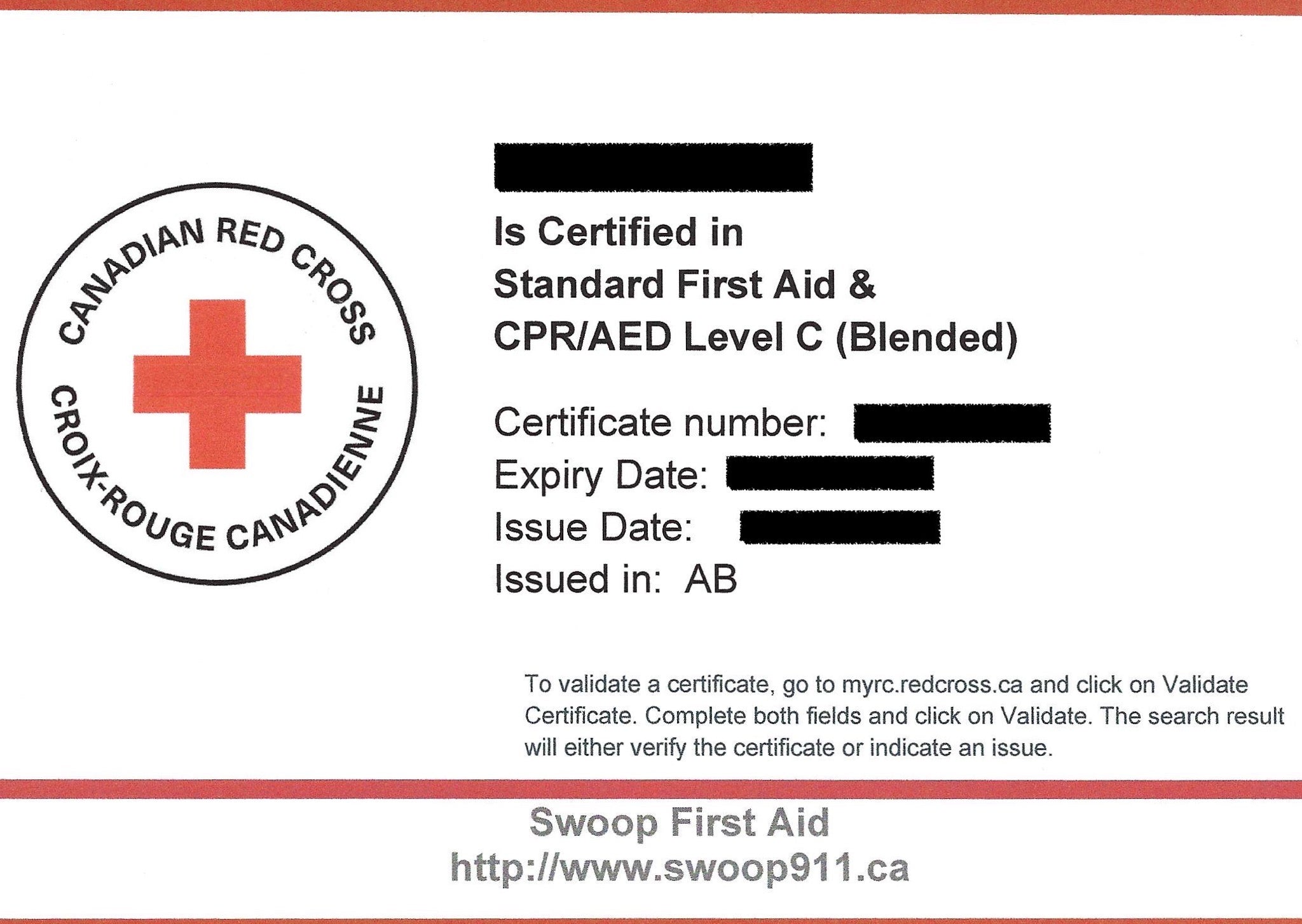 STANDARD First Aid Course w/ CPR/AED (BLENDED)
